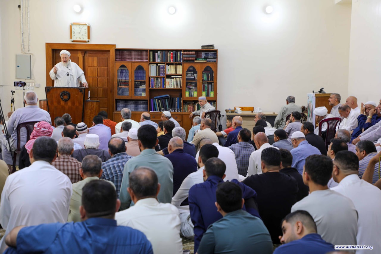 المرجع الديني الشيخ جواد الخالصي: صمود المقاومة يبشّر بالنصر... ووحدة الأمة وإحياء صلاة الجمعة ومواجهة مشروع الاحتلال مسؤولية شرعية ووطنية