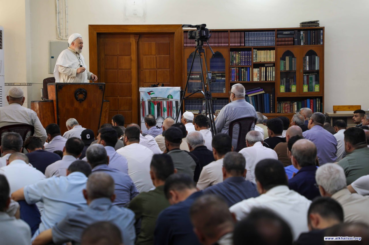 المرجع الخالصي: معركة الأمة تتجاوز صراع الحدود والنفوذ.. والمشروع الأمريكي الصهيوني يستهدف الدين والوعي والسيادة
