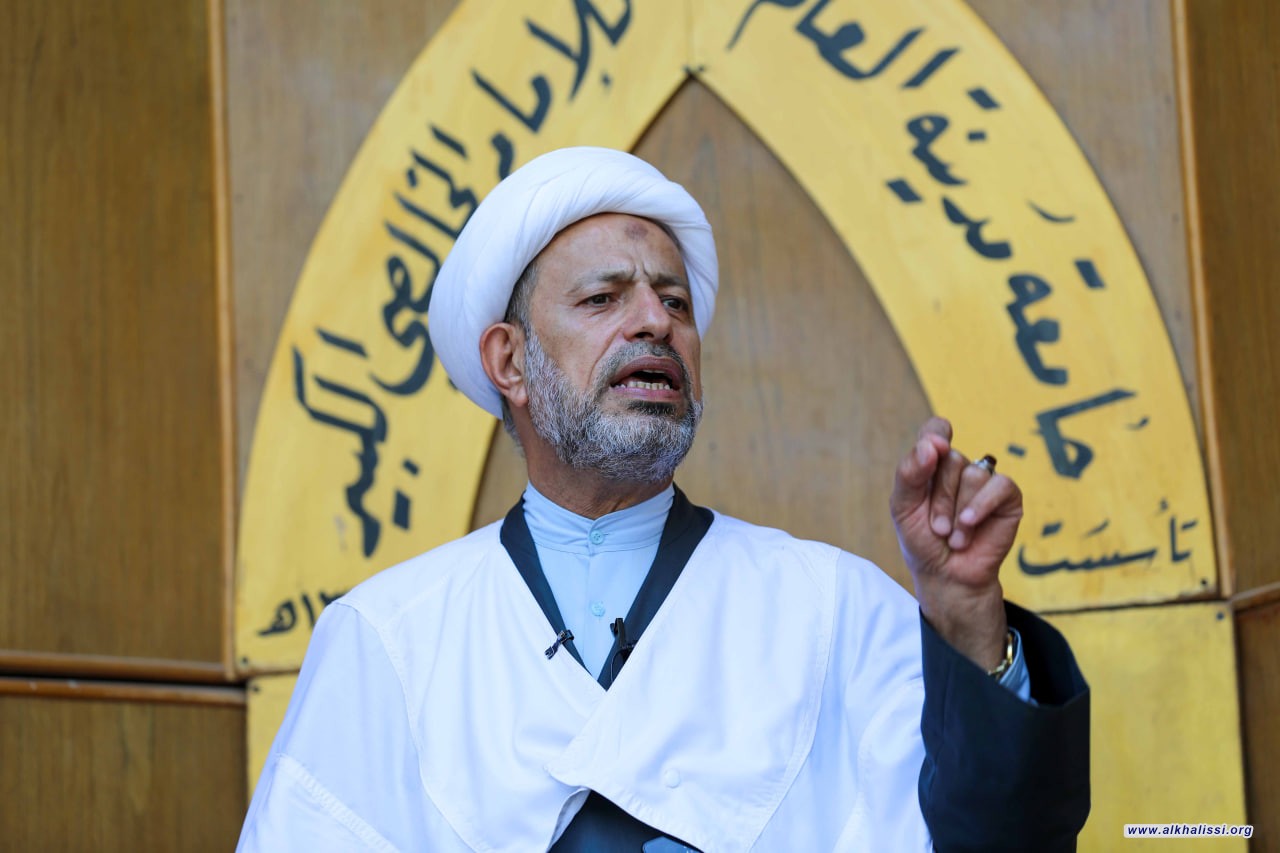 خطيب مدرسة الإمام الخالصي: القيادة الواعية المنتمية للأمة شرط النجاة… وسيرة الإمام الرضا تكشف معايير التعامل مع السلطة الفاسدة