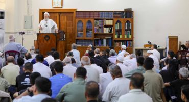 المرجع الخالصي: معركة الأمة ليست حرب دولةٍ بعينها... والصمت على مشاريع الهيمنة خيانة للإسلام والقرآن
